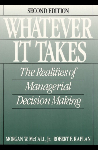Book cover of: Whatever it Takes. By: Morgan W. McCall