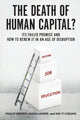 Book cover of: Death of Human Capital?. By: Phillip Brown