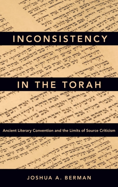 Book cover of: Inconsistency in the Torah