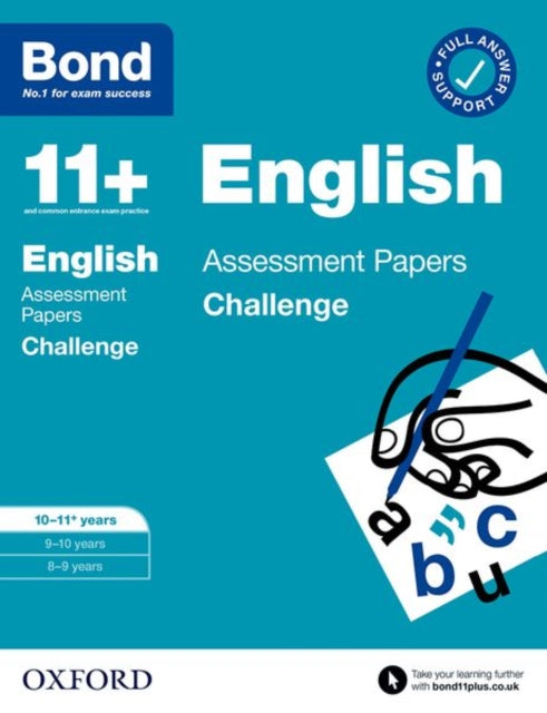 Book cover of: Bond 11+ English Challenge Assessment Papers 10-11 years: Ready for the 2025 exam (for GL Assessment & other 11 plus exams). By: Sarah Lindsay