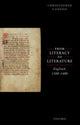 Book cover of: From Literacy to Literature. By: Christopher Cannon