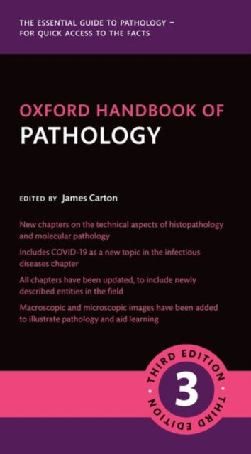 Book cover of: Oxford Handbook of Pathology. By: James Carton