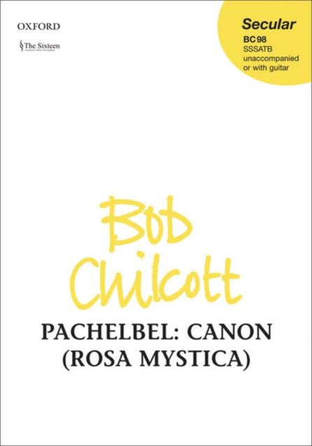 Book cover of: Canon (Rosa Mystica). By: Johann Pachelbel