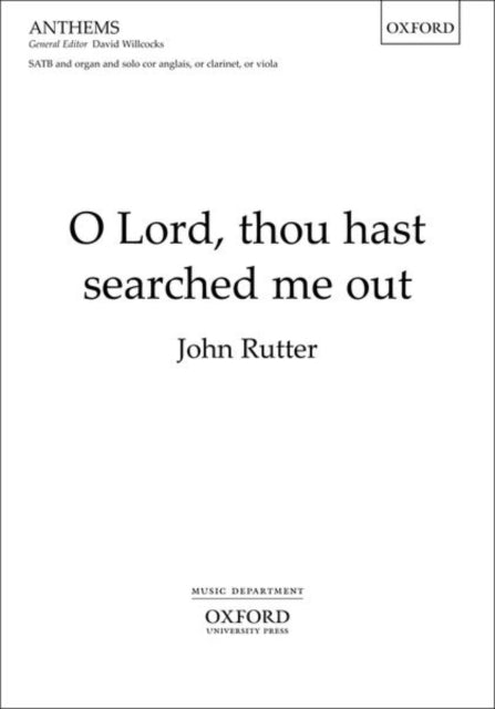 Book cover of: O Lord, thou hast searched me out