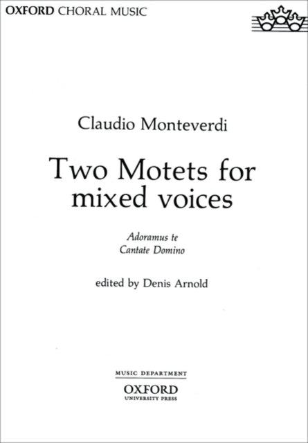 Book cover of: Two Motets for mixed voices