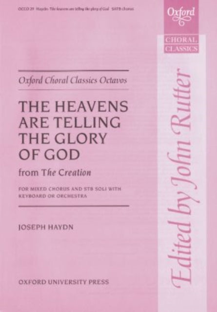 Book cover of: heavens are telling (from The Creation)