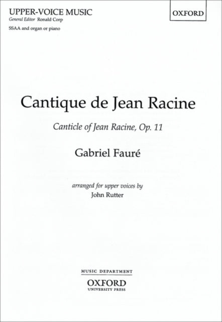 Book cover of: Cantique de Jean Racine