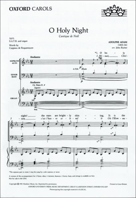 Book cover of: O Holy Night