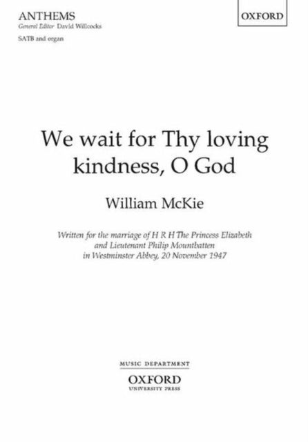 Book cover of: We wait for Thy loving kindness