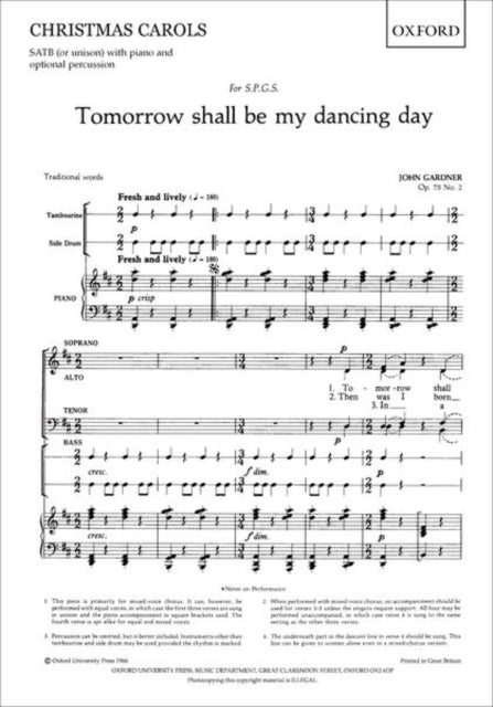 Book cover of: Tomorrow shall be my dancing day