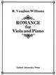 Book cover of: Romance for Viola and Piano. By: Ralph Vaughan Williams