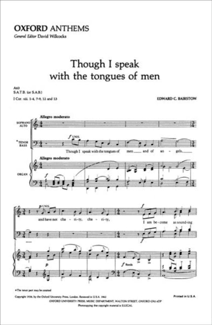 Though I speak with the tongues of men