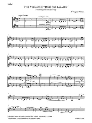Five Variants of 'Dives and Lazarus'