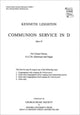 Book cover of: Communion Service in D Op. 45