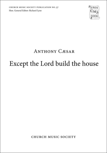 Book cover of: Except the Lord build the house