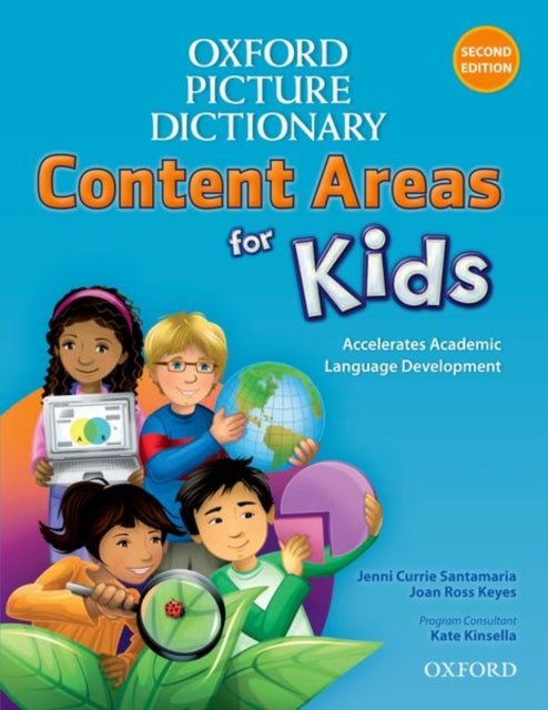Book cover of: Oxford Picture Dictionary Content Areas for Kids: English Dictionary. By: Jenni Currie Santamaria