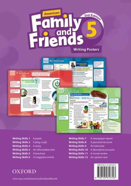 Book cover of: American Family and Friends: Level Five: Writing Posters