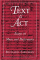 Book cover of: Text and Act