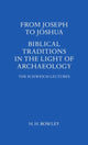 Book cover of: From Joseph to Joshua. By: H. H. Rowley