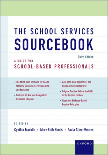 Book cover of: School Services Sourcebook. By: Cynthia Franklin