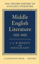 Book cover of: Middle English Literature 1100-1400. By: J. A. W. Bennett