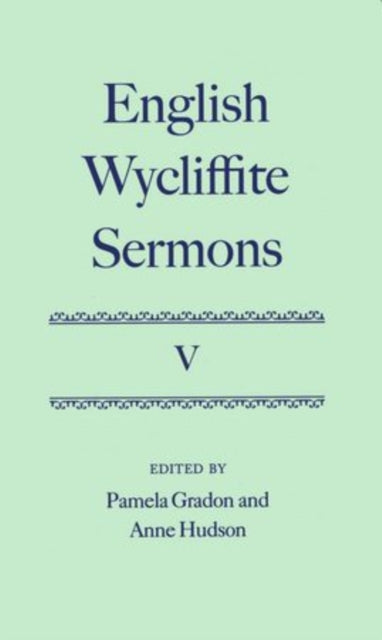 Book cover of: English Wycliffite Sermons: Volume V