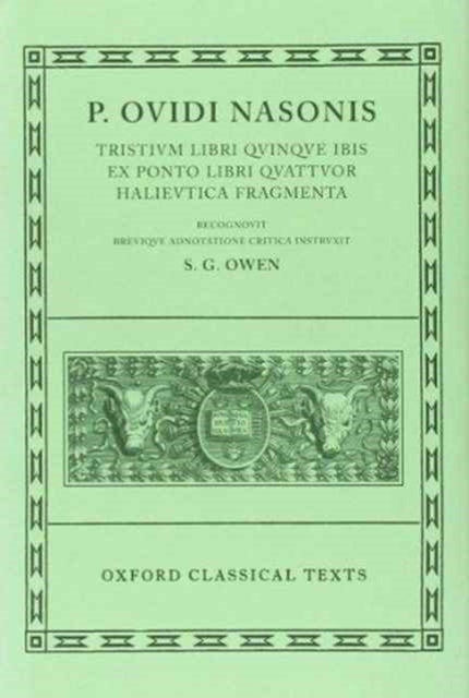 Ovid Tristia, etc