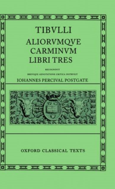 Book cover of: Tibullus Carmina. By: Albius Tibullus