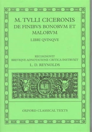 Cicero De Finibus Bonorum et Malorum