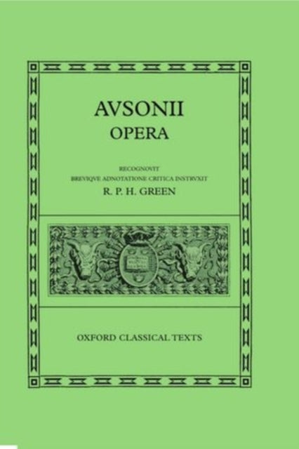 Book cover of: Ausonius Opera