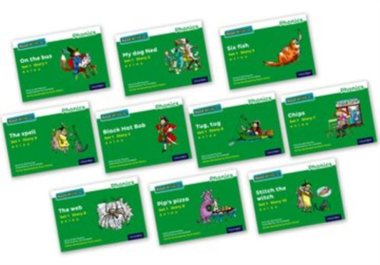 Book cover of: Read Write Inc. Phonics: Green Set 1 Core Storybooks (Mixed Pack of 10). By: Gill Munton
