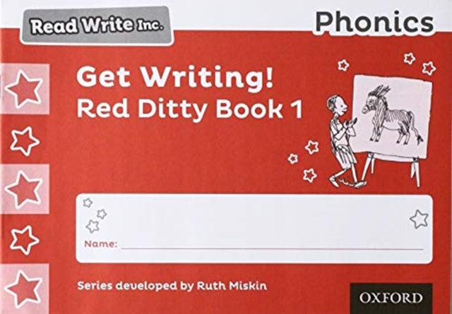 Book cover of: Read Write Inc. Phonics: Get Writing! Red Ditty Book 1 Pack of 10. By: Ruth Miskin