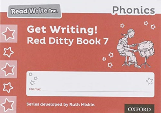 Book cover of: Read Write Inc. Phonics: Get Writing! Red Ditty Book 7 Pack of 10. By: Ruth Miskin