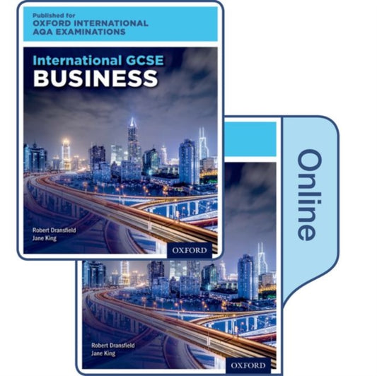 Book cover of: OxfordAQA International GCSE Business (9225). By: Robert Dransfield
