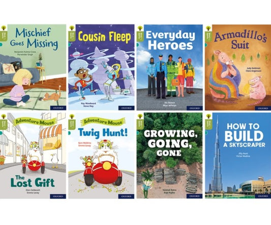 Book cover of: Oxford Reading Tree Word Sparks: Level 7: Mixed Pack of 8. By: James Clements
