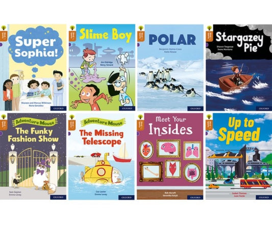 Book cover of: Oxford Reading Tree Word Sparks: Level 8: Mixed Pack of 8. By: James Clements