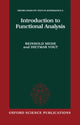Book cover of: Introduction to Functional Analysis