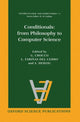 Book cover of: Conditionals: From Philosophy to Computer Science