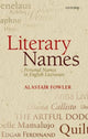 Book cover of: Literary Names. By: Alastair Fowler