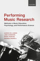 Book cover of: Performing Music Research. By: Aaron Williamon