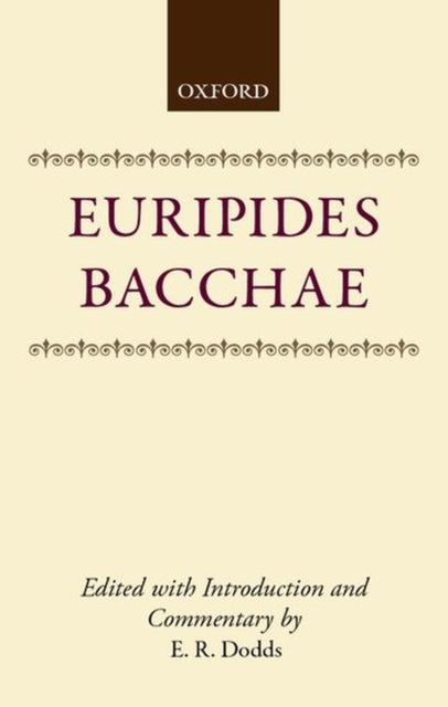 Book cover of: Bacchae. By: Euripides