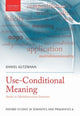 Book cover of: Use-Conditional Meaning. By: Daniel Gutzmann