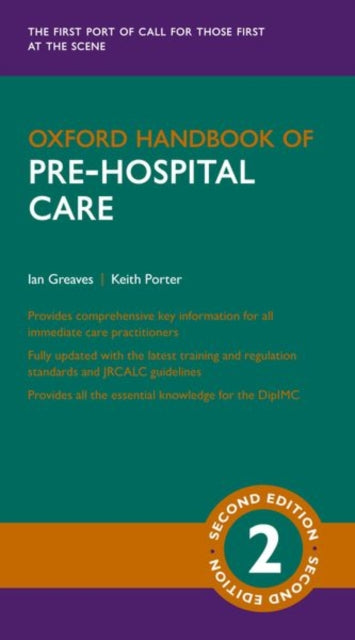 Book cover of: Oxford Handbook of Pre-hospital Care. By: Ian Greaves