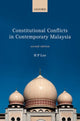 Book cover of: Constitutional Conflicts in Contemporary Malaysia. By: HP Lee