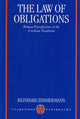 Book cover of: Law of Obligations. By: Reinhard Zimmermann