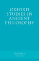 Book cover of: Oxford Studies in Ancient Philosophy, Volume 50. By: Victor Caston