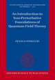 Book cover of: Introduction to Non-Perturbative Foundations of Quantum Field Theory. By: Franco Strocchi
