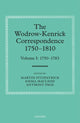 Book cover of: Wodrow-Kenrick Correspondence 1750-1810. By: Martin Fitzpatrick
