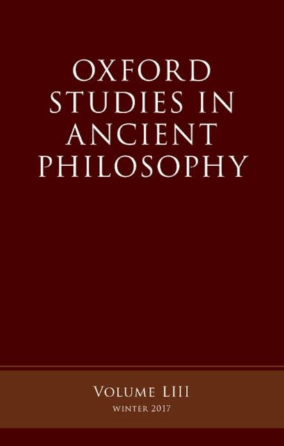 Book cover of: Oxford Studies in Ancient Philosophy, Volume 53. By: Victor Caston