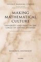 Book cover of: Making Mathematical Culture. By: Richard J. Oosterhoff